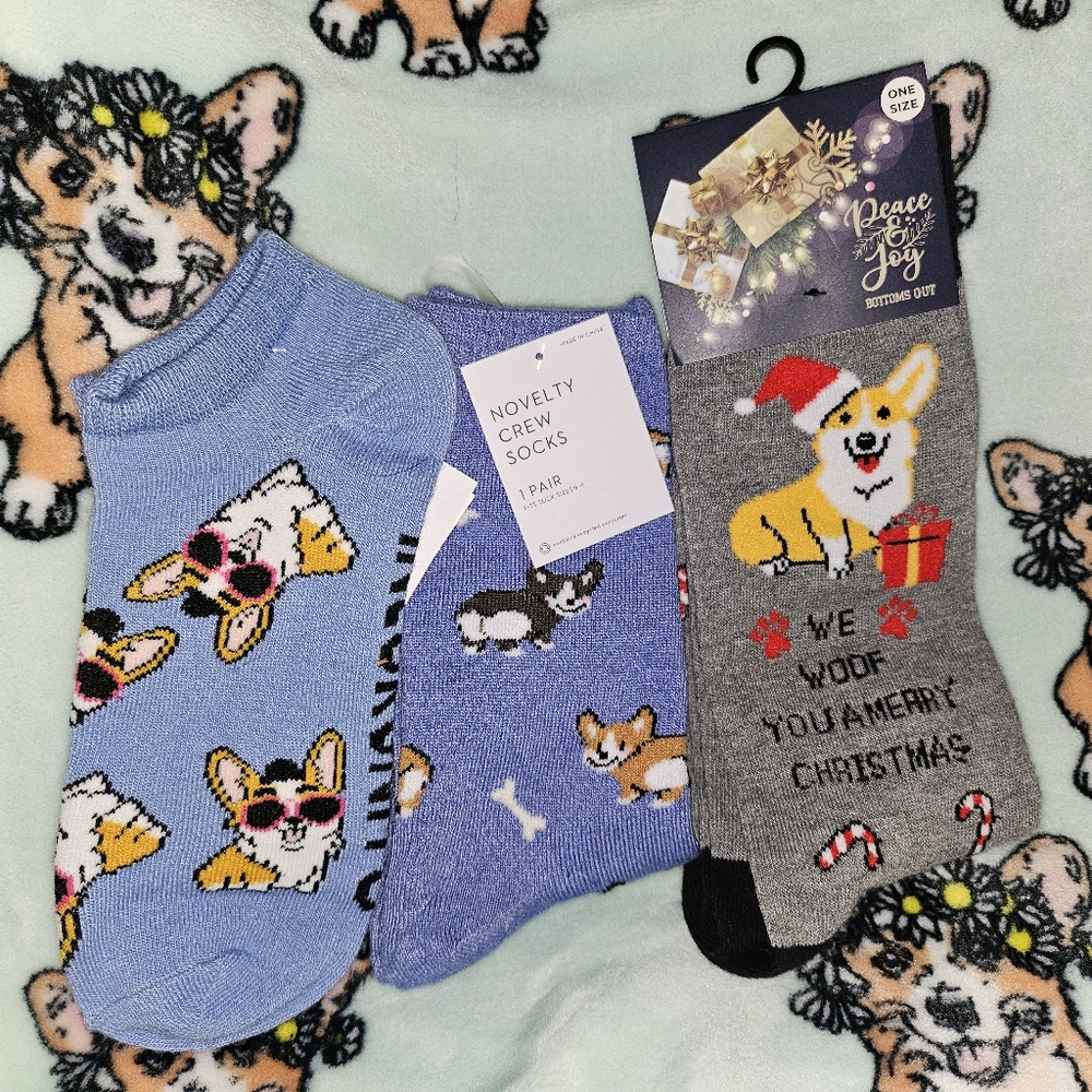 Corgi sock bundle